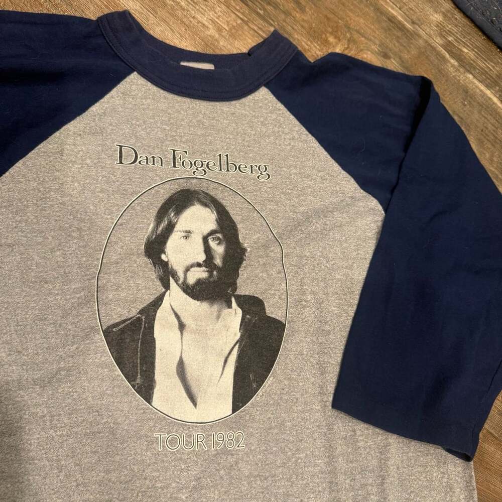 Vintage 1982 Dan Fogelberg Tour Raglan Jersey Concert Shirt
